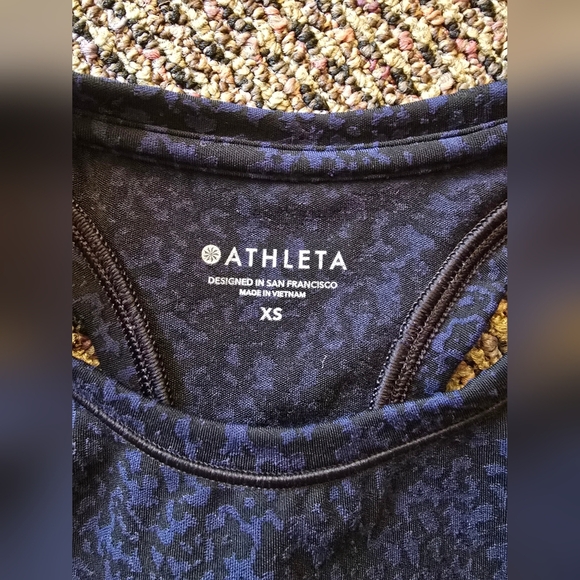 Athleta Blue Patterned Tank Top - Picture 2 of 5